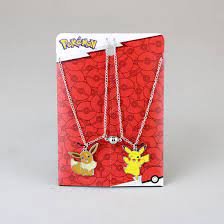 Eevee and Pikachu Pokemon Necklace Set (12B)